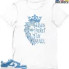 T-Shirt - Nike Dunk Low University Blue - Sneaker-Matching T-Shirt (MALE KING) -Nike Dunk shop online mockupGenerator 11761