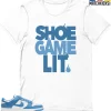 T-Shirt - Nike Dunk Low University Blue - Sneaker-Matching T-Shirt (Shoe Game Lit) 2 T-Shirt - Nike Dunk Low University Blue - Sneaker-Matching T-Shirt (Shoe Game Lit) -Nike Dunk shop online mockupGenerator 11770