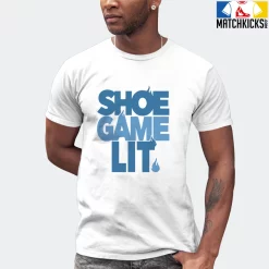 T-Shirt - Nike Dunk Low University Blue - Sneaker-Matching T-Shirt (Shoe Game Lit) -Nike Dunk shop online mockupGenerator 11773