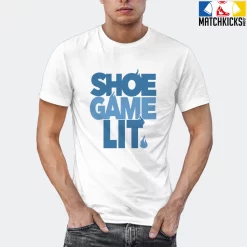 T-Shirt - Nike Dunk Low University Blue - Sneaker-Matching T-Shirt (Shoe Game Lit) -Nike Dunk shop online mockupGenerator 11778