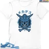 T-Shirt - Nike Dunk Low University Blue - Sneaker-Matching T-Shirt (MECH HEAD) -Nike Dunk shop online mockupGenerator 11779