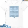 T-Shirt - Nike Dunk Low University Blue - Sneaker-Matching T-Shirt (SELF LOVE) -Nike Dunk shop online mockupGenerator 11788