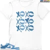 T-Shirt - Nike Dunk Low University Blue - Sneaker-Matching T-Shirt (XO Repeat) -Nike Dunk shop online mockupGenerator 11842