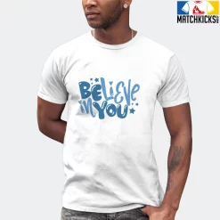 T-Shirt - Nike Dunk Low University Blue - Sneaker-Matching T-Shirt (Believe In You) -Nike Dunk shop online mockupGenerator 11881