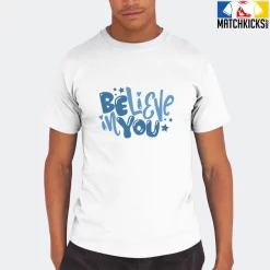 T-Shirt - Nike Dunk Low University Blue - Sneaker-Matching T-Shirt (Believe In You) -Nike Dunk shop online mockupGenerator 11882