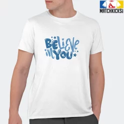 T-Shirt - Nike Dunk Low University Blue - Sneaker-Matching T-Shirt (Believe In You) -Nike Dunk shop online mockupGenerator 11885