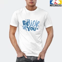 T-Shirt - Nike Dunk Low University Blue - Sneaker-Matching T-Shirt (Believe In You) -Nike Dunk shop online mockupGenerator 11886