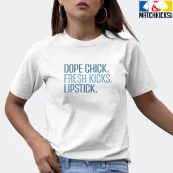 T-Shirt - Nike Dunk Low University Blue - Sneaker-Matching T-Shirt (Dope Chick) -Nike Dunk shop online mockupGenerator 11892