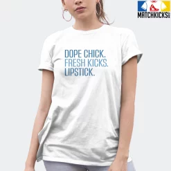 T-Shirt - Nike Dunk Low University Blue - Sneaker-Matching T-Shirt (Dope Chick) -Nike Dunk shop online mockupGenerator 11893