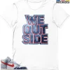 T-Shirt - Nike Dunk High Washed Denim Pack - Sneaker-Matching T-Shirt (We Outside) -Nike Dunk shop online mockupGenerator 1195