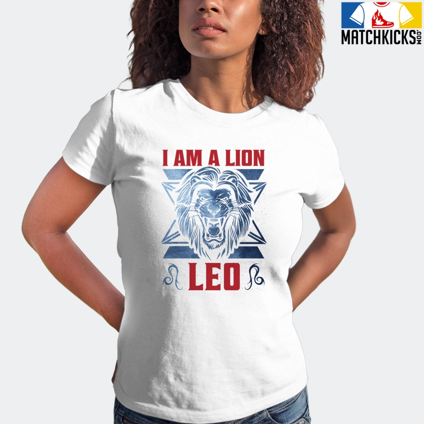 T-Shirt - Nike Dunk High Washed Denim Pack - Sneaker-Matching T-Shirt (Leo I Am A Lion) 6 T-Shirt - Nike Dunk High Washed Denim Pack - Sneaker-Matching T-Shirt (Leo I Am A Lion) - Image 4