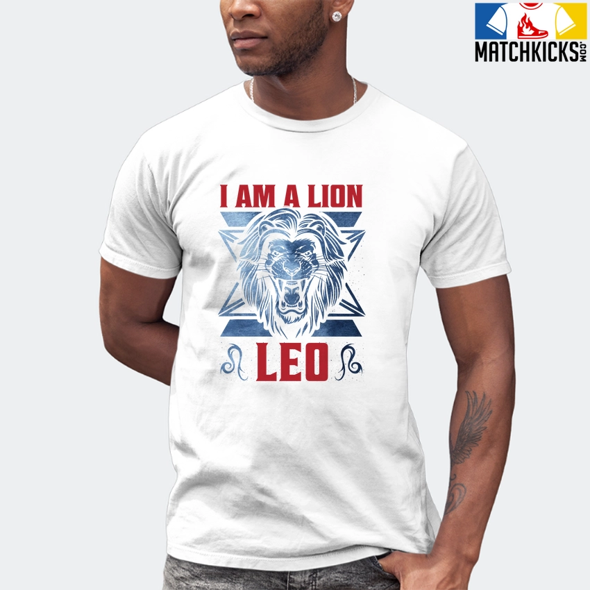 T-Shirt - Nike Dunk High Washed Denim Pack - Sneaker-Matching T-Shirt (Leo I Am A Lion) 7 T-Shirt - Nike Dunk High Washed Denim Pack - Sneaker-Matching T-Shirt (Leo I Am A Lion) - Image 5