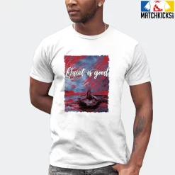 T-Shirt - Nike Dunk High Washed Denim Pack - Sneaker-Matching T-Shirt (Quiet Is Good) -Nike Dunk shop online mockupGenerator 1225