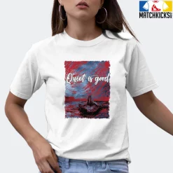 T-Shirt - Nike Dunk High Washed Denim Pack - Sneaker-Matching T-Shirt (Quiet Is Good) -Nike Dunk shop online mockupGenerator 1227