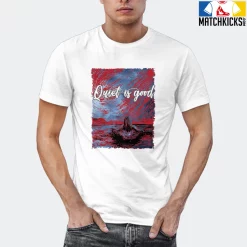 T-Shirt - Nike Dunk High Washed Denim Pack - Sneaker-Matching T-Shirt (Quiet Is Good) -Nike Dunk shop online mockupGenerator 1230