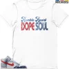 T-Shirt - Nike Dunk High Washed Denim Pack - Sneaker-Matching T-Shirt (Humble Heart DOPE SOUL (Grunge Style)) -Nike Dunk shop online mockupGenerator 1231