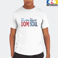 T-Shirt - Nike Dunk High Washed Denim Pack - Sneaker-Matching T-Shirt (Humble Heart DOPE SOUL (Grunge Style)) -Nike Dunk shop online mockupGenerator 1235