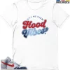 T-Shirt - Nike Dunk High Washed Denim Pack - Sneaker-Matching T-Shirt (Hood Vibes)