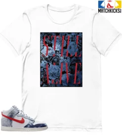 T-Shirt - Nike Dunk High Washed Denim Pack - Sneaker-Matching T-Shirt (STILL ALIVE)