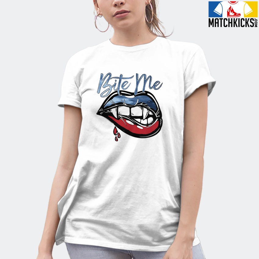 T-Shirt - Nike Dunk High Washed Denim Pack - Sneaker-Matching T-Shirt (Bite Me) 10 T-Shirt - Nike Dunk High Washed Denim Pack - Sneaker-Matching T-Shirt (Bite Me) - Image 8