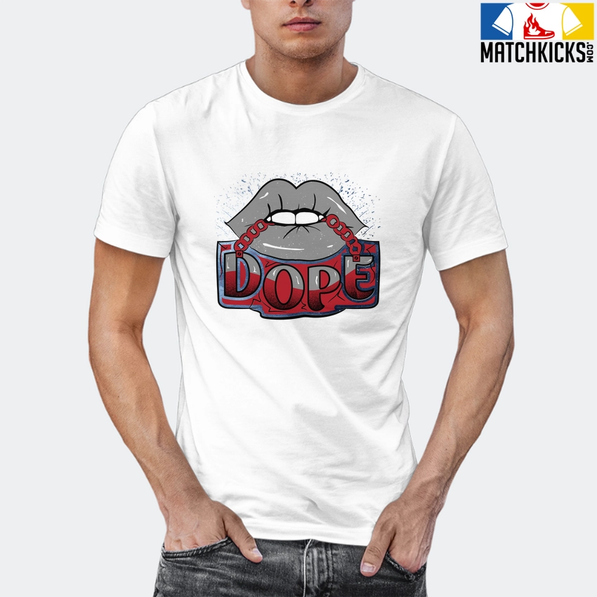 T-Shirt - Nike Dunk High Washed Denim Pack - Sneaker-Matching T-Shirt (Dope Lips) 12 T-Shirt - Nike Dunk High Washed Denim Pack - Sneaker-Matching T-Shirt (Dope Lips) - Image 10
