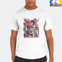 T-Shirt - Nike Dunk High Washed Denim Pack - Sneaker-Matching T-Shirt (Abstract Woman) -Nike Dunk shop online mockupGenerator 1316