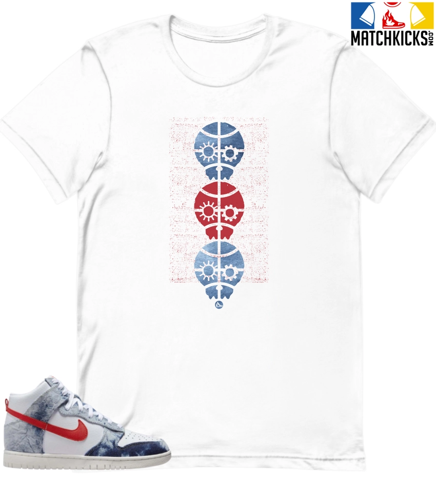 T-Shirt - Nike Dunk High Washed Denim Pack - Sneaker-Matching T-Shirt (Three Bad Skulls) 3 T-Shirt - Nike Dunk High Washed Denim Pack - Sneaker-Matching T-Shirt (Three Bad Skulls)