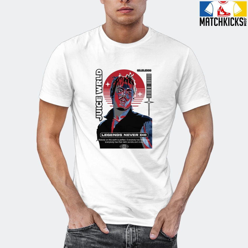 T-Shirt - Nike Dunk High Washed Denim Pack - Sneaker-Matching T-Shirt (Juice Wrld) 12 T-Shirt - Nike Dunk High Washed Denim Pack - Sneaker-Matching T-Shirt (Juice Wrld) - Image 10