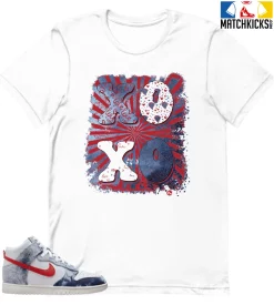 T-Shirt - Nike Dunk High Washed Denim Pack - Sneaker-Matching T-Shirt (XOXO)