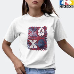 T-Shirt - Nike Dunk High Washed Denim Pack - Sneaker-Matching T-Shirt (XOXO) -Nike Dunk shop online mockupGenerator 1407