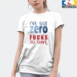 T-Shirt - Nike Dunk High Washed Denim Pack - Sneaker-Matching T-Shirt (ZERO Fucks To Give) -Nike Dunk shop online mockupGenerator 1480