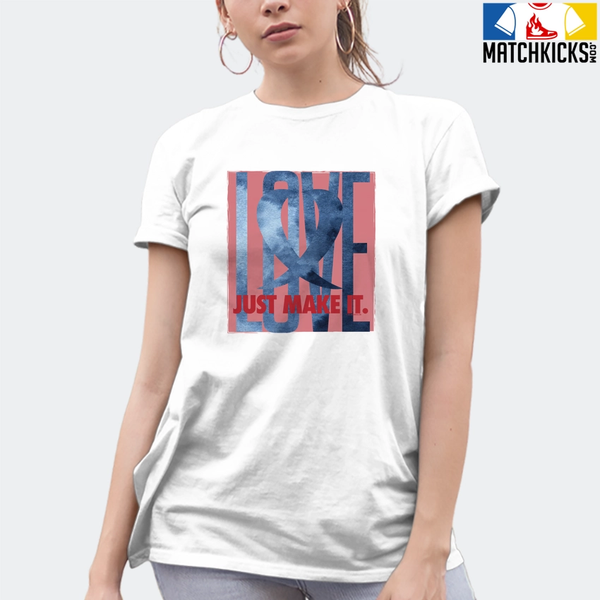 T-Shirt - Nike Dunk High Washed Denim Pack - Sneaker-Matching T-Shirt (LOVE Just Make It) 10 T-Shirt - Nike Dunk High Washed Denim Pack - Sneaker-Matching T-Shirt (LOVE Just Make It) - Image 8