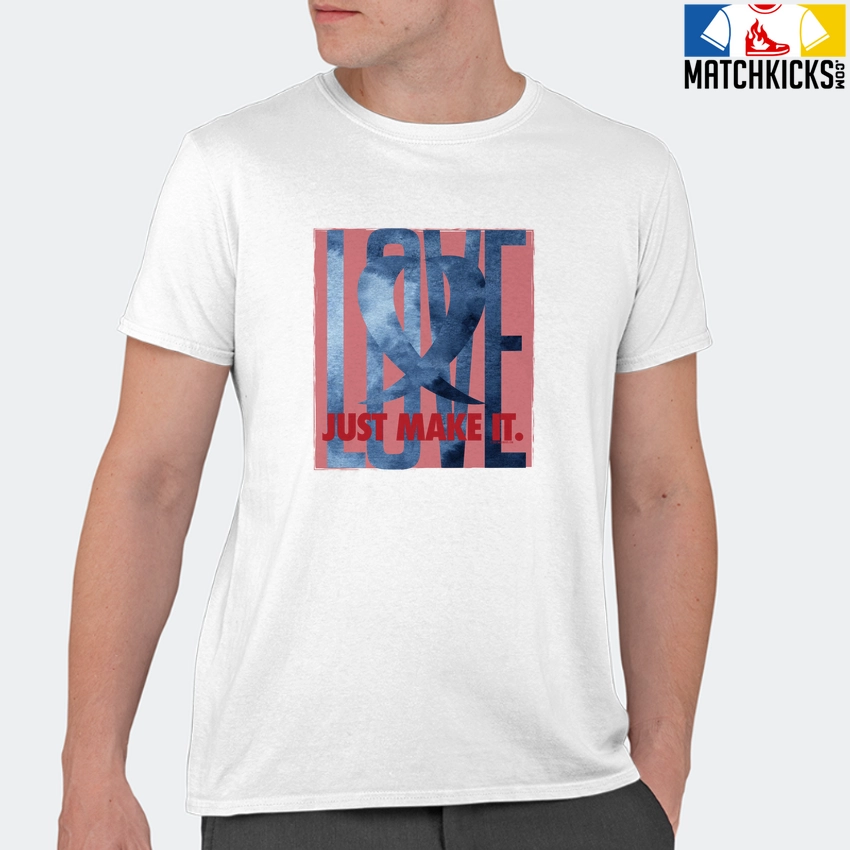 T-Shirt - Nike Dunk High Washed Denim Pack - Sneaker-Matching T-Shirt (LOVE Just Make It) 11 T-Shirt - Nike Dunk High Washed Denim Pack - Sneaker-Matching T-Shirt (LOVE Just Make It) - Image 9