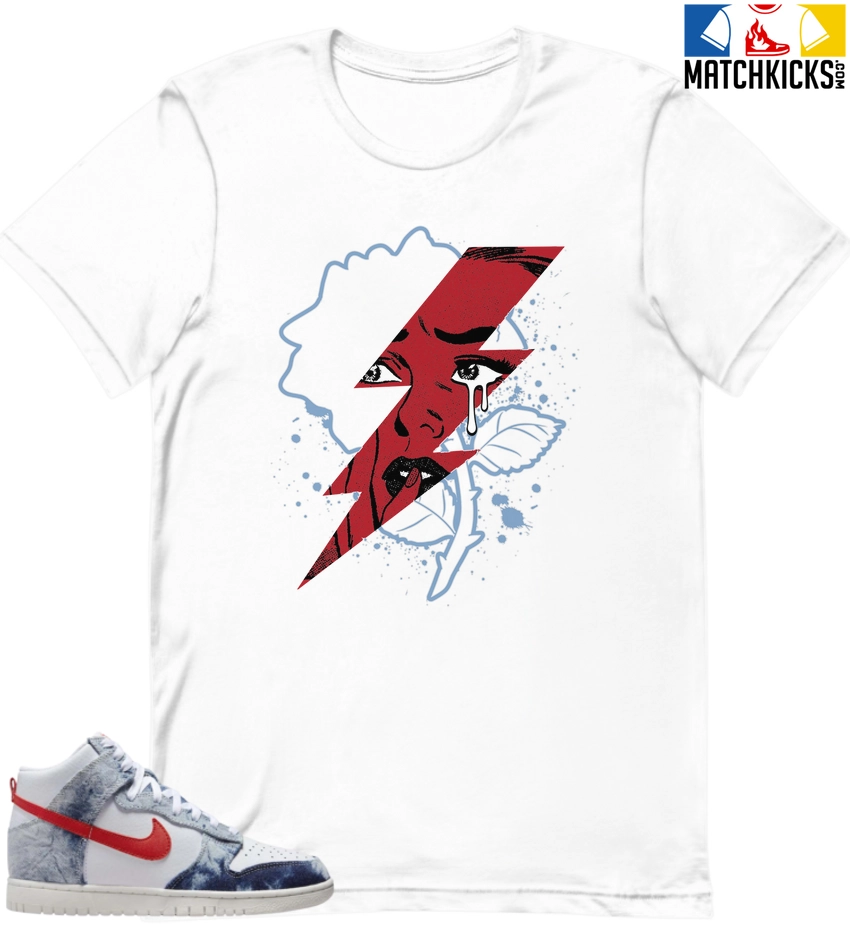 T-Shirt - Nike Dunk High Washed Denim Pack - Sneaker-Matching T-Shirt (High Voltage) 3 T-Shirt - Nike Dunk High Washed Denim Pack - Sneaker-Matching T-Shirt (High Voltage)