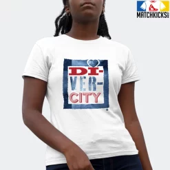 T-Shirt - Nike Dunk High Washed Denim Pack - Sneaker-Matching T-Shirt (DIVERCITY) -Nike Dunk shop online mockupGenerator 1565