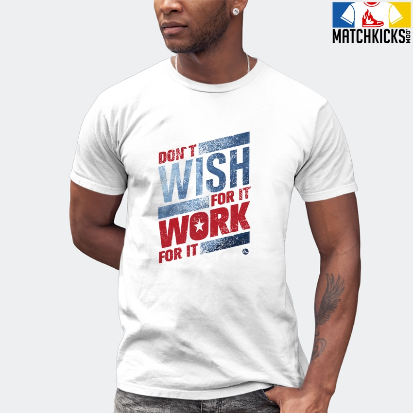 T-Shirt - Nike Dunk High Washed Denim Pack - Sneaker-Matching T-Shirt (Don't Wish For It Work For It) 7 T-Shirt - Nike Dunk High Washed Denim Pack - Sneaker-Matching T-Shirt (Don't Wish For It Work For It) - Image 5