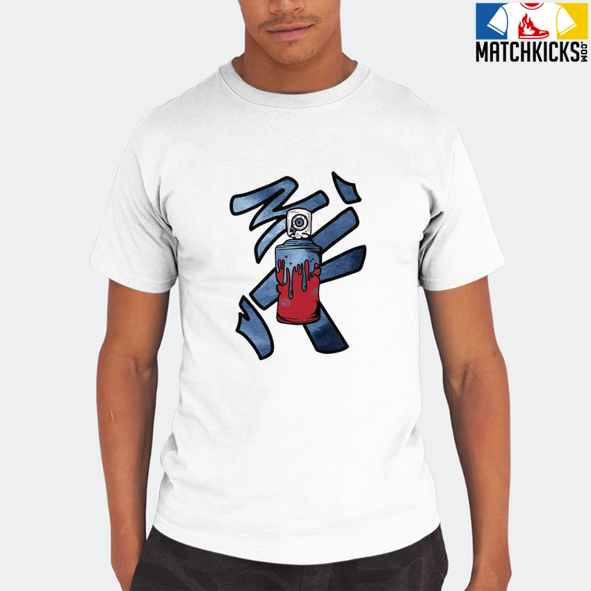 T-Shirt - Nike Dunk High Washed Denim Pack - Sneaker-Matching T-Shirt (Spray Can) 8 T-Shirt - Nike Dunk High Washed Denim Pack - Sneaker-Matching T-Shirt (Spray Can) - Image 6