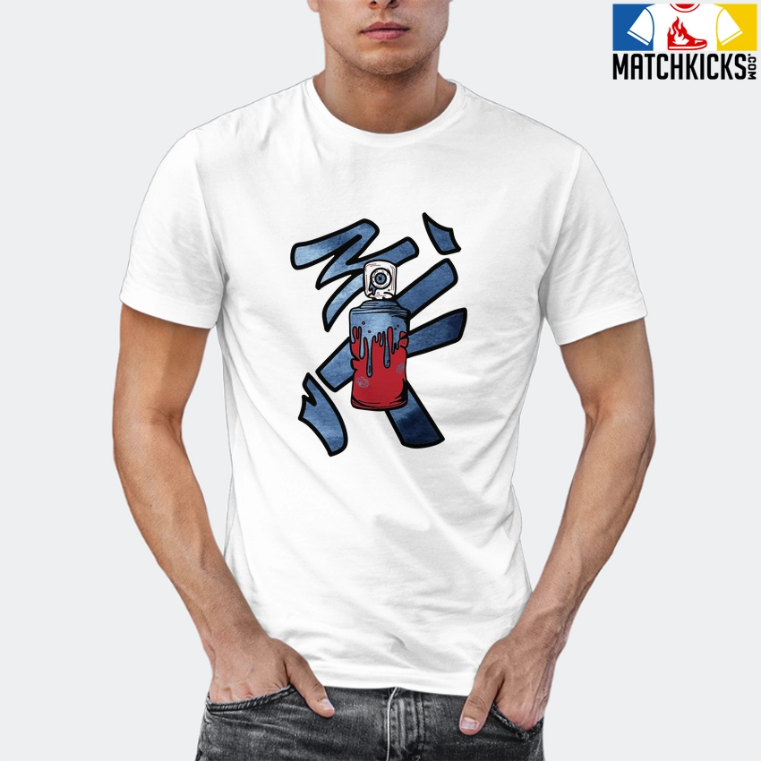 T-Shirt - Nike Dunk High Washed Denim Pack - Sneaker-Matching T-Shirt (Spray Can) 12 T-Shirt - Nike Dunk High Washed Denim Pack - Sneaker-Matching T-Shirt (Spray Can) - Image 10