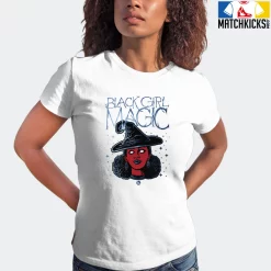 T-Shirt - Nike Dunk High Washed Denim Pack - Sneaker-Matching T-Shirt (Black Girl Magic) -Nike Dunk shop online mockupGenerator 1656