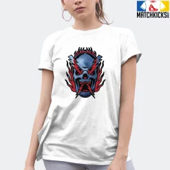 T-Shirt - Nike Dunk High Washed Denim Pack - Sneaker-Matching T-Shirt (THUNDER SKULL) -Nike Dunk shop online mockupGenerator 1669