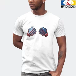 T-Shirt - Nike Dunk High Washed Denim Pack - Sneaker-Matching T-Shirt (Pumpkin Skeleton Hands) -Nike Dunk shop online mockupGenerator 1711