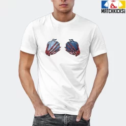 T-Shirt - Nike Dunk High Washed Denim Pack - Sneaker-Matching T-Shirt (Pumpkin Skeleton Hands) -Nike Dunk shop online mockupGenerator 1716