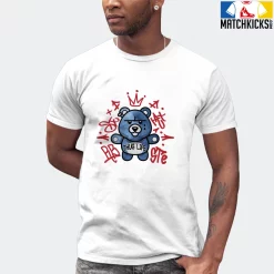 T-Shirt - Nike Dunk High Washed Denim Pack - Sneaker-Matching T-Shirt (THUG LIFE BEAR) -Nike Dunk shop online mockupGenerator 1756