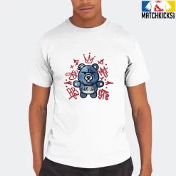 T-Shirt - Nike Dunk High Washed Denim Pack - Sneaker-Matching T-Shirt (THUG LIFE BEAR) -Nike Dunk shop online mockupGenerator 1757