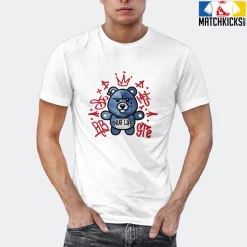 T-Shirt - Nike Dunk High Washed Denim Pack - Sneaker-Matching T-Shirt (THUG LIFE BEAR) -Nike Dunk shop online mockupGenerator 1761