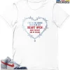 T-Shirt - Nike Dunk High Washed Denim Pack - Sneaker-Matching T-Shirt (Heart Open) -Nike Dunk shop online mockupGenerator 1771