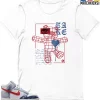 T-Shirt - Nike Dunk High Washed Denim Pack - Sneaker-Matching T-Shirt (TAKE) -Nike Dunk shop online mockupGenerator 1789