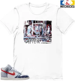 T-Shirt - Nike Dunk High Washed Denim Pack - Sneaker-Matching T-Shirt (After. The Window)
