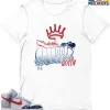 T-Shirt - Nike Dunk High Washed Denim Pack - Sneaker-Matching T-Shirt (QUEEN GRAF)