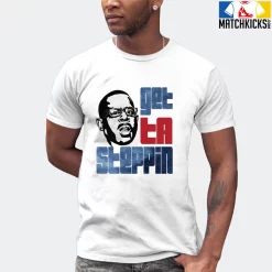 T-Shirt - Nike Dunk High Washed Denim Pack - Sneaker-Matching T-Shirt (GET TA STEPPIN With MARTIN) -Nike Dunk shop online mockupGenerator 1810